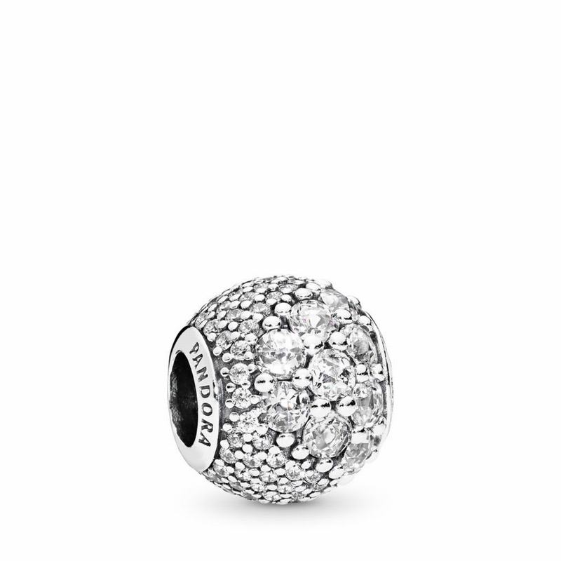 Pandora Enchanted Pavé Charm Ireland - Sterling Silver/Cubic Zirconia - 204651AQL